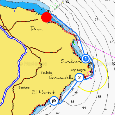 Navegar entre Xàbia y Moraira