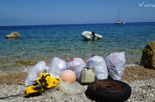 Cala Sardina Ibiza basura plásticos